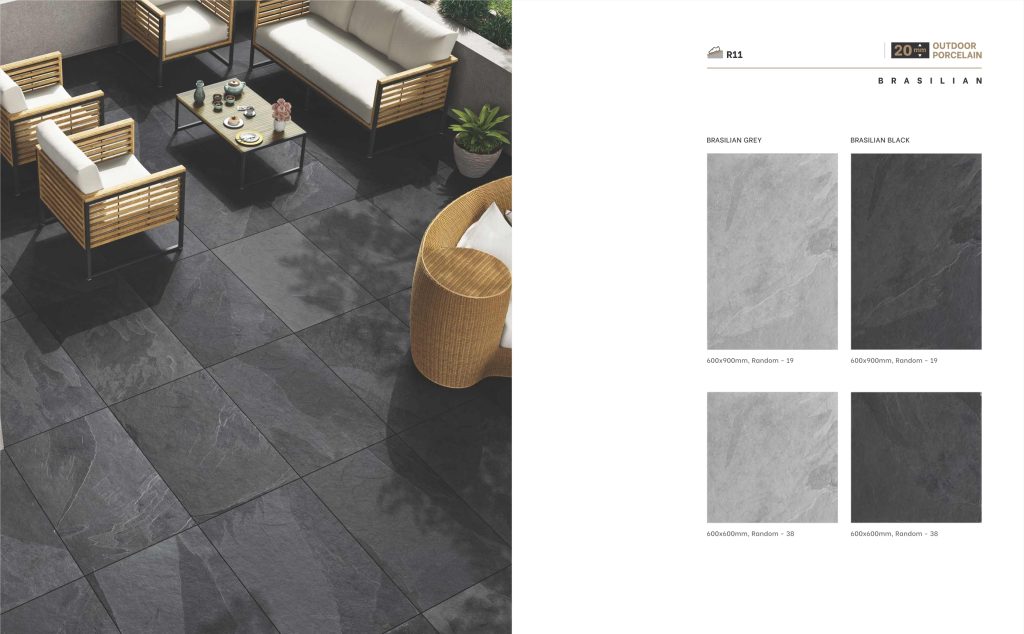 Thick Outdoor Tiles Blueberry